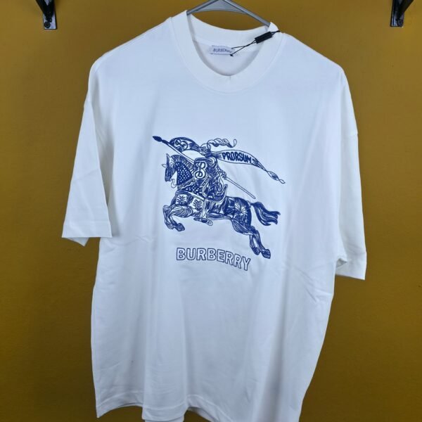 BURBERRY BLUE/WHITE T SHIRT